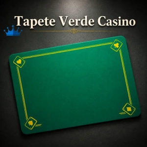 Tapete Verde 40 x 28 con Ases
