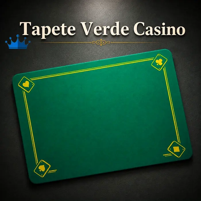 Tapete Verde 40 x 28 con Ases