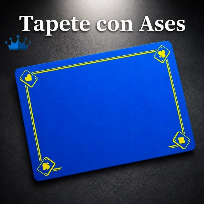 Tapete Azul 40 x 28 con ases