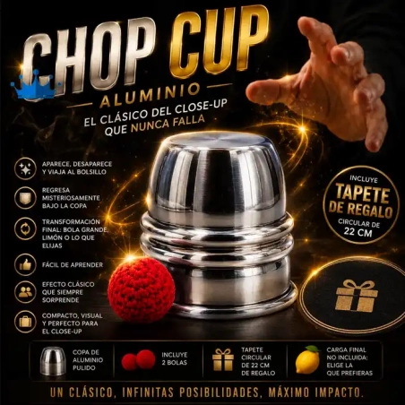 Chop Cup Aluminio Eco + regalo