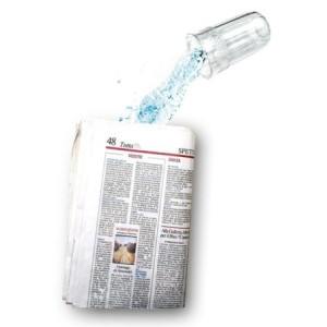 Liquid in the Newspaper