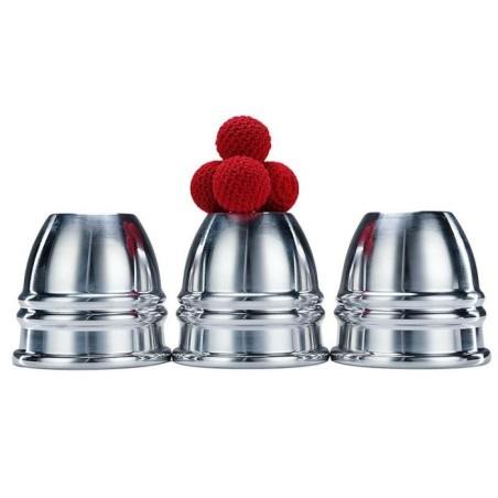 Aluminum Alloy Cups and Balls Set by TCC Magic Aluminum Alloy Cups and Balls Set by TCC Magic