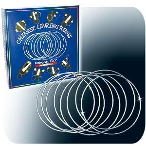 Chinese Linking Rings - Chromed - Cm 30 (12 inches)