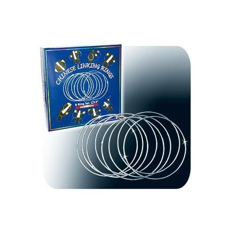 Chinese Linking Rings - Chromed - Cm 30 (12 inches) Chinese Linking Rings - Chromed - Cm 30 (12 inches)