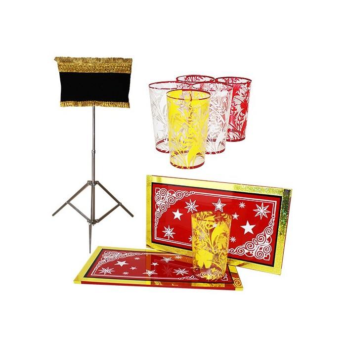 Appearing Glasses Illusion - With table