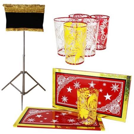 Appearing Glasses Illusion - With table