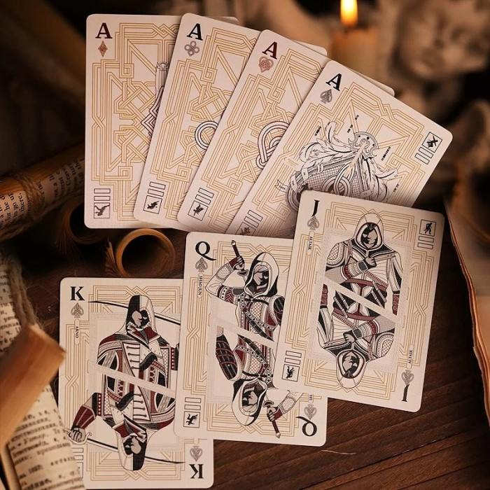 Assassins Creed Legacy Playing Cards - White Hidden Blade Edition Assassins Creed Legacy Playing Cards - White Hidden Blade Edition
