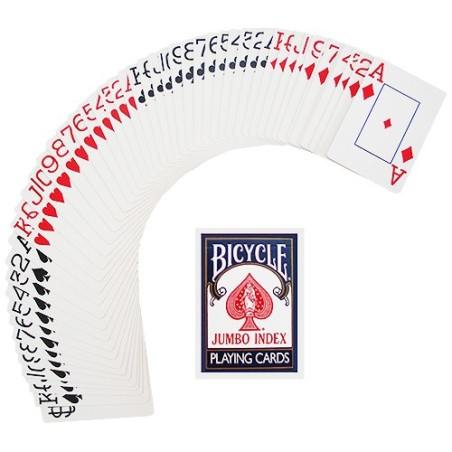 Bicycle - Poker size jumbo index - Blue back Bicycle - Poker size jumbo index - Blue back