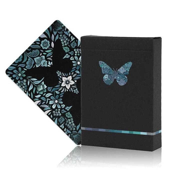 Butterfly Seasons Playing Cards - Winter (marked)