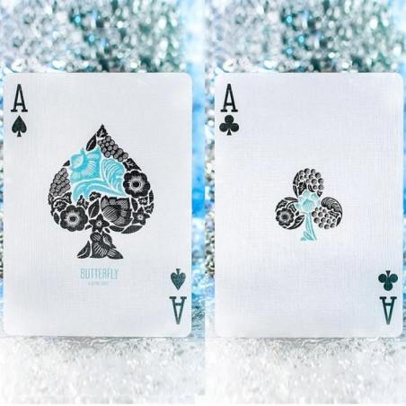 Butterfly Seasons Playing Cards - Winter (marked)