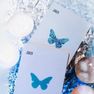 Butterfly Seasons Playing Cards - Winter (marked)
