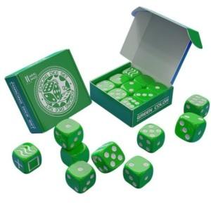 Forcing Dice Set by Iarvel Magic - Forcing plus Normal Dice - Green