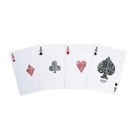 Original 3rd Edition Butterfly Playing Cards with video tutorials - Blue (marked)