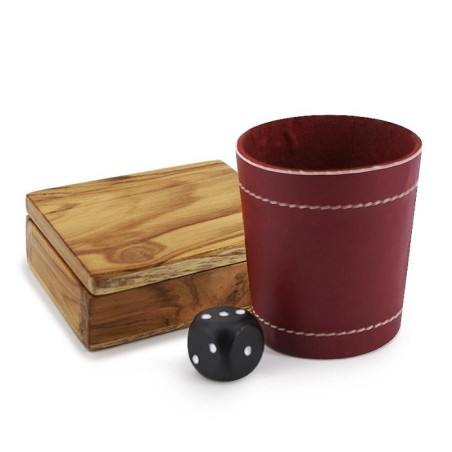 Problema - Teak Wood Box and Leather Dice Cup Problema - Teak Wood Box and Leather Dice Cup