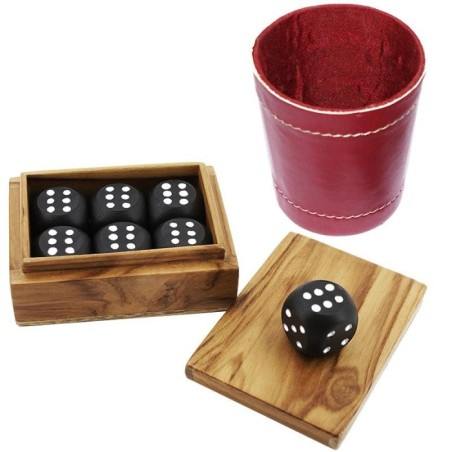 Problema - Teak Wood Box and Leather Dice Cup Problema - Teak Wood Box and Leather Dice Cup