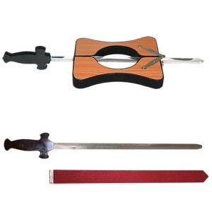 Sword Through Neck Deluxe - Wood