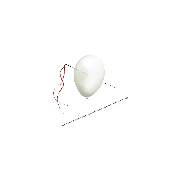 Needle through balloon