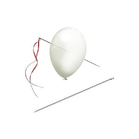 Needle through balloon