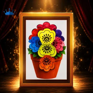 Aparición flor 3d