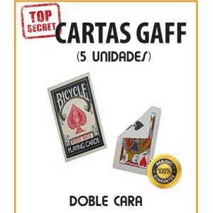 Cartas Gaff doble cara (5 unidades)