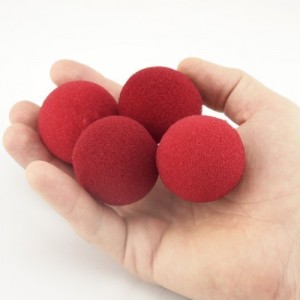 Set bolas esponja roja (1,5cm) 5 unidades