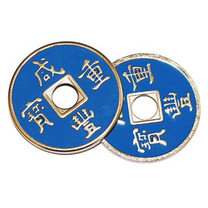 Cascarilla china + moneda (azul)