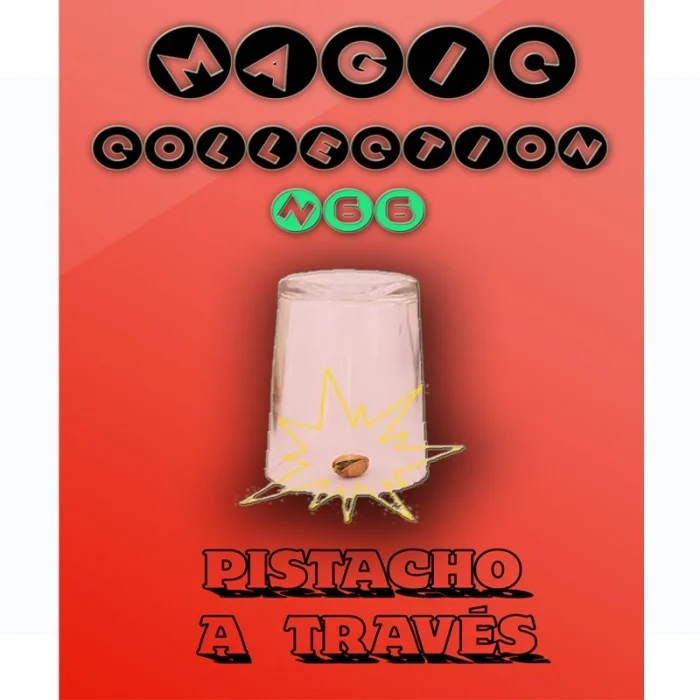 Pistacho a través del vaso