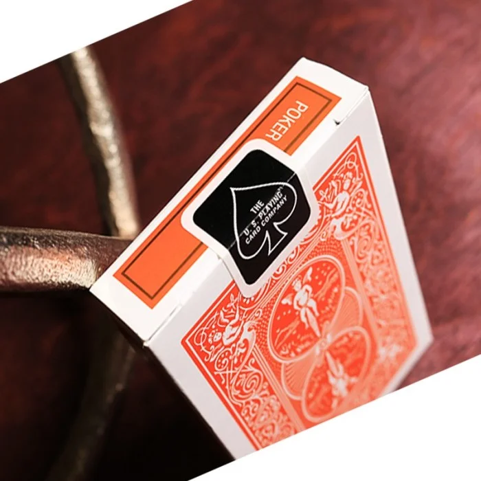 Bicycle Orange Playing Card