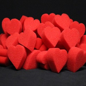 Ultra Soft Red Hearts by Goshman (4 units)