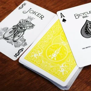 Bicycle Yellow Playing Cards