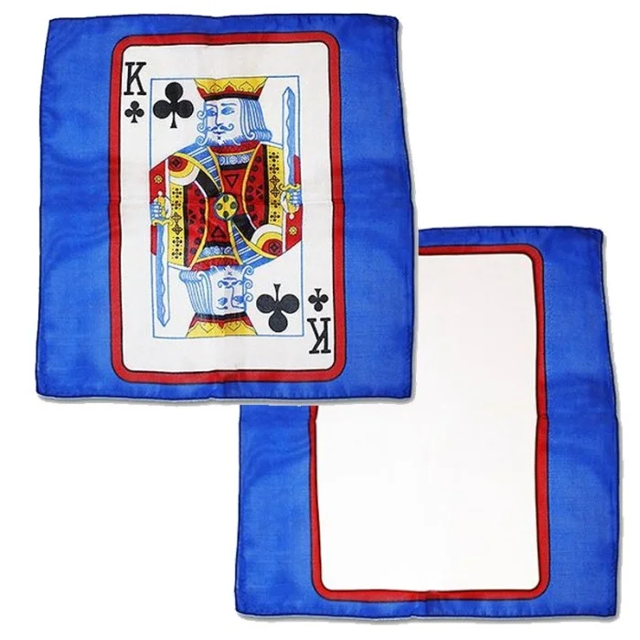 Card on silk King of Clubs 30cm (Sitta Silk)