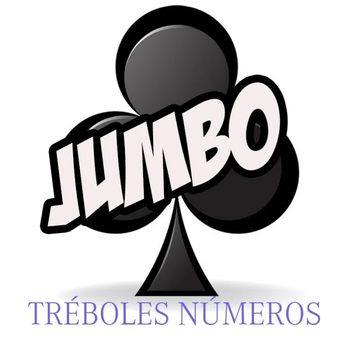 Baraja Forzaje Jumbo una vía (Tréboles-Número)