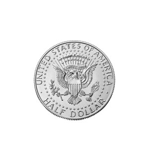Pack 5 coins 1/2 Dolar 2017 (mint)