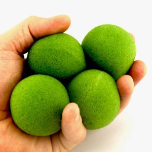 Bolas Esponjas Soft 2 pulgadas Verde (4 unidades)
