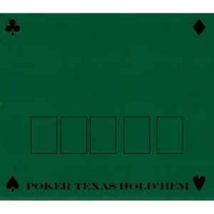 Tapete de poker 40x60 Fieltro verde