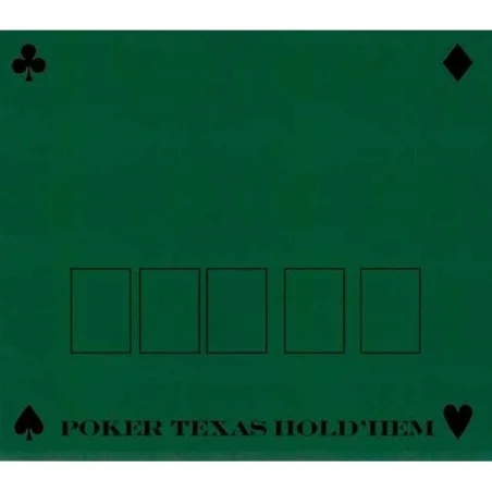 Tapete de poker 40x60 Fieltro verde