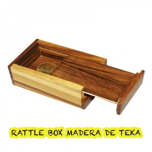 Rattle Box -Madera de Teka