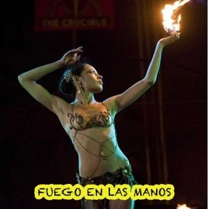 Fuego en las manos (par)