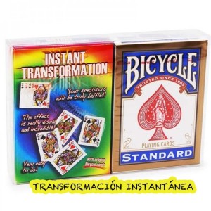 Transformación instantánea + Baraja Bicycle