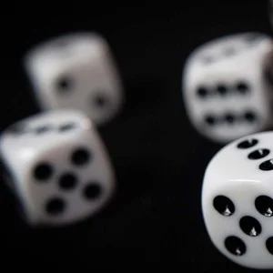 Non Gimmicked Dice 6 Pack/White Anverdi