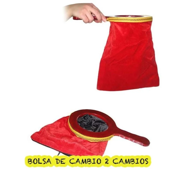 Bolsa de cambios roja con cremallera (Dos cambios)