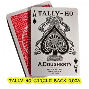 Baraja Tally Ho-Circle back (roja)