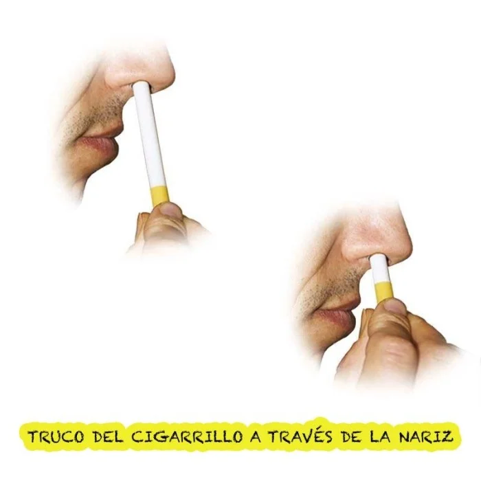 Truco del Cigarrillo a través de la Nariz