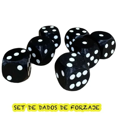 Set de dados para forzajes (cualquier número) Black