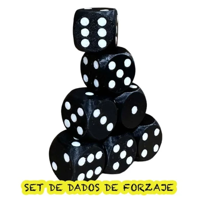 Set de dados para forzajes (cualquier número) Black