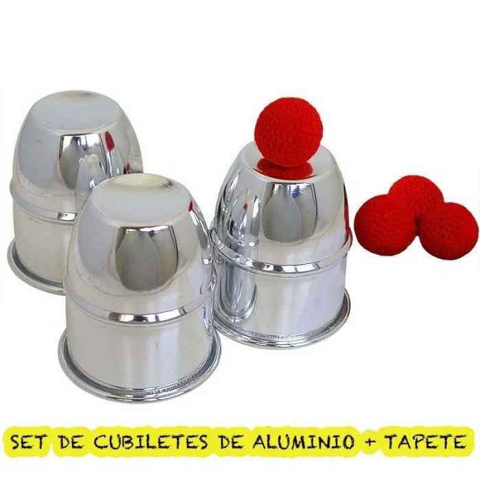 Set de Cubiletes aluminio Eco + Mini Tapete