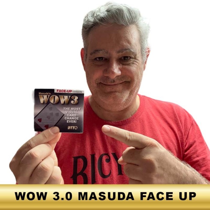 Wow 3.0 Face-Up by Masuda ( gimmick+instrucciones online)