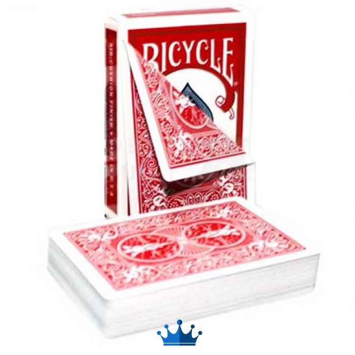 Double Back Bicycle Cards  red /red