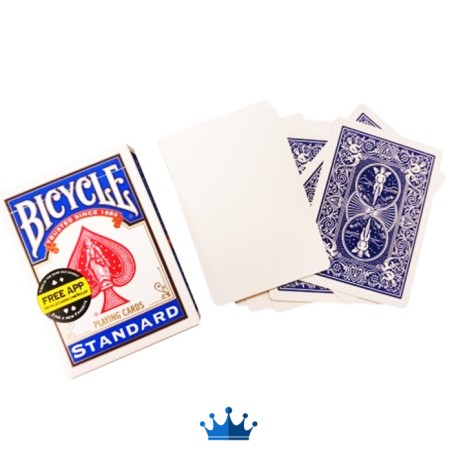 Blank Face Bicycle Cards (blu)