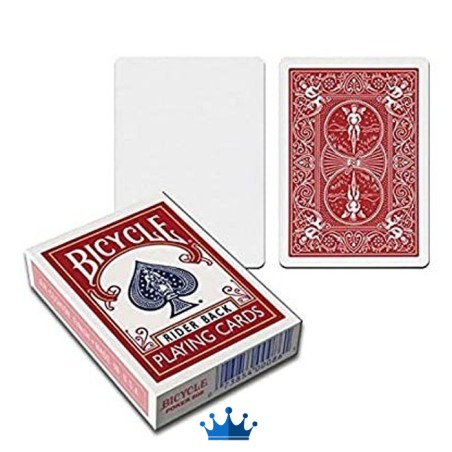Blank Face Bicycle Cards (Red)